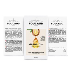 FOUCAUD Vegetable Argan Oil Argania Spinosa Organic 100% Natural Regenerating Embellishment Strengthening 50 ml French Brand Since 1946