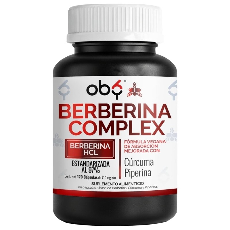 OBY Berberina HCL Pura 500 mg con Cúrcuma 120 cápsulas