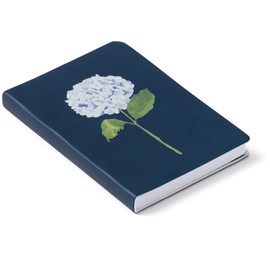 Eccolo Hydrangea Writing Journal Notebook, 256 White Lined Pages, Super Flexible Cover, 5-x-7-inch