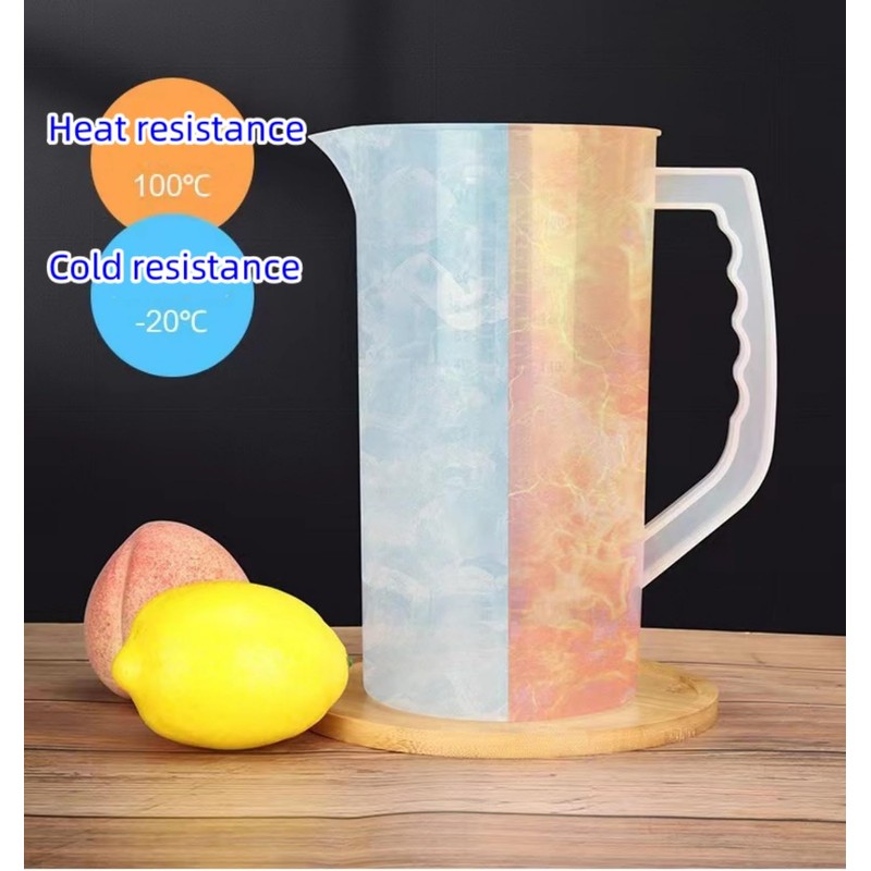 WUWFKUI Mixing Pitcher for Drinks, 2 Quart/ 64oz Plastic Water