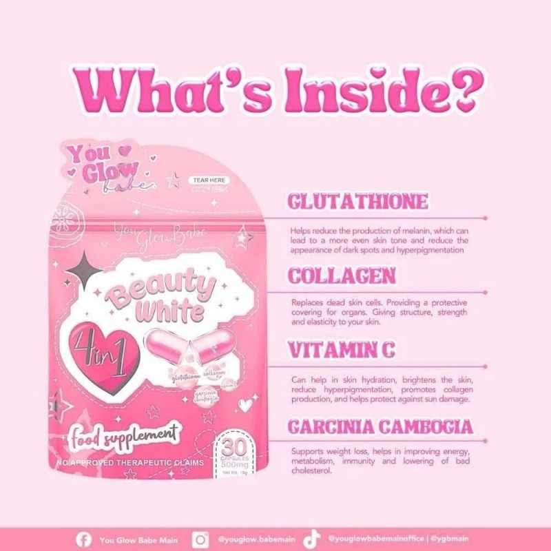 You glow beauty white capsule (3X Packs)