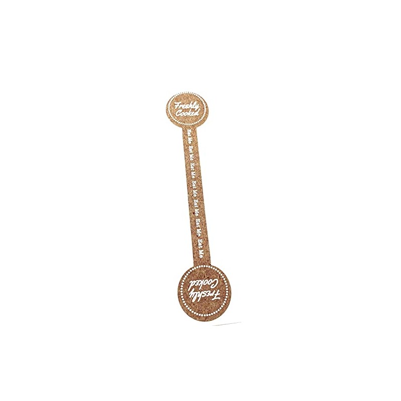 Freshly Cooked Brown Sticker for Baking Cooking Food Packaging (Pack