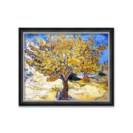 DECORARTS - The Mulberry Tree by Vincent Van Gogh. Giclee Print Art Reproduction with matching Solid Wood Frame in Classical Style. Total Size w/Frame: W 33.25 x H 27.25