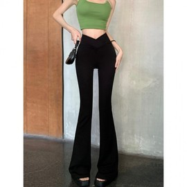 Weila Women's High-Waist Butt-Lifting Cross Yoga Pants US Black-888+XS 5ea