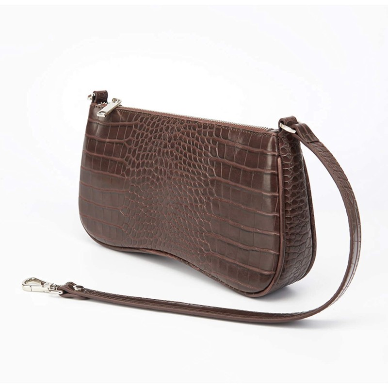 Donally Women's Shoulder Bag, Handbag, Handbag, Small, Thin Leather,, Black