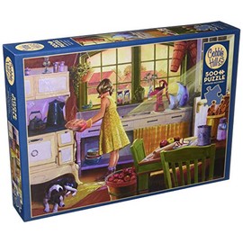 Cobblehill 85016 500 pc Apple Pie Kitchen Puzzle, Various