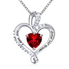 DIVAS MODE Gifts for Women Heart Necklace Birthstone Necklaces for