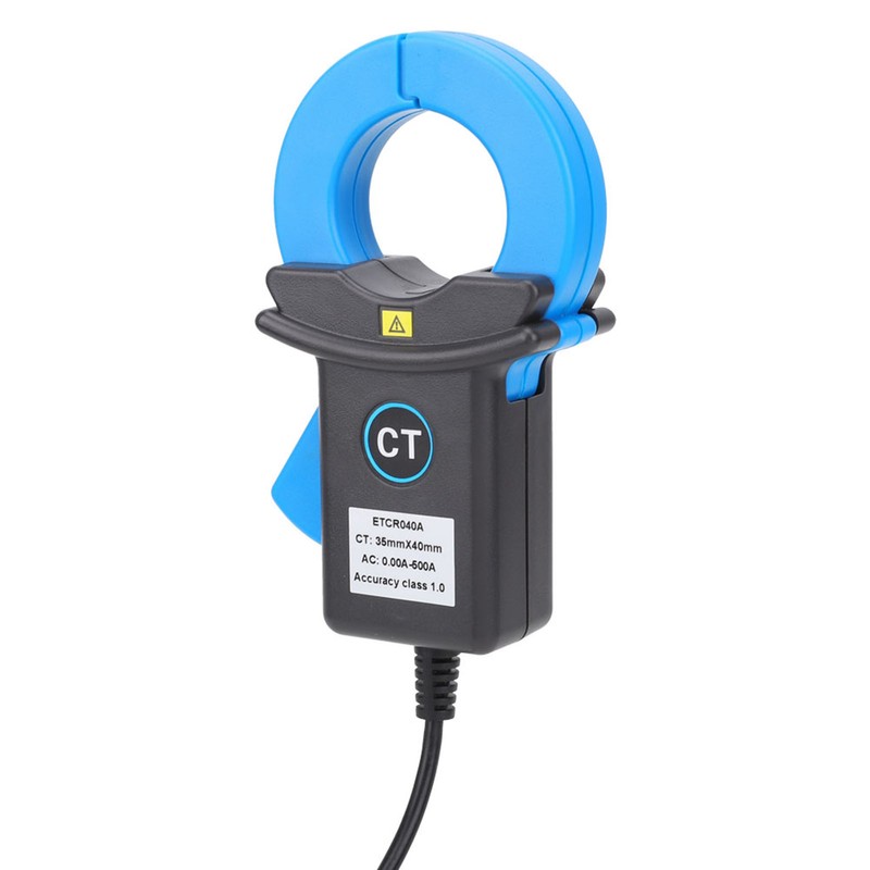 Clamp Current Sensor Leakage Detection Electrical Industrial Measuring Instrument Blue