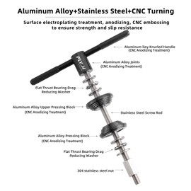 FLY_H Bicycle Bottom Bracket Bearing Installation and Disassembly Tool,Bike BB Axle Installation Tool，Bicycle Bowl Set Press in Tool，Bicycle Headset Bearing Press in Tool，Bicycle Bearing Tools,