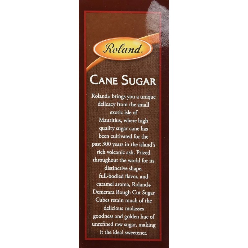 Roland Products Demerara Cut Sugar Cubes 17.5 Oz