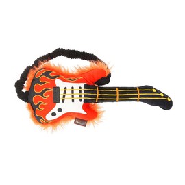 P.L.A.Y. Cute Plush Dog Toys - 1990s Classics Themed Durable Squeaker Chew Toy, Great for Puppies & Small, Medium, Large Dogs - Machine Washable, Recycled Materials (Rock'n Rollover Electric Guitar)
