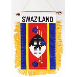 Swaziland - Window Hanging Flag