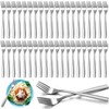 Roshtia 100 Pieces Dinner Forks Bulk 6.7 Inch Stainless Steel