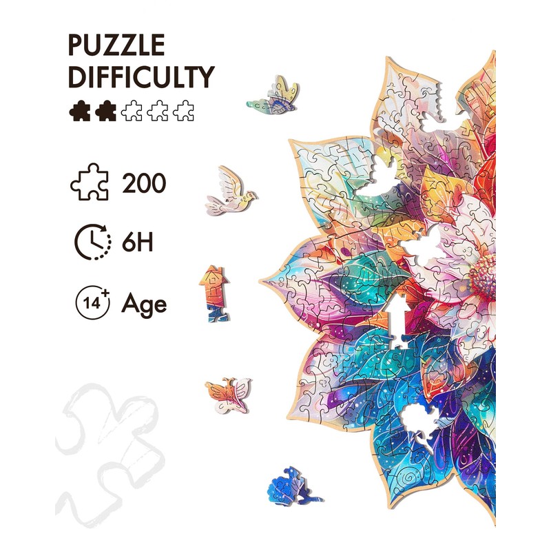 Rowood Jigsaw Puzzles for Adults,DIY Craft Kits for Kids,Birthday for