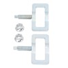 2pcs Exhaust Manifold Clamp Repair Kit Manifold Stud Clamp Replacement