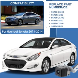 ACAUTO Rear View Backup Reverse Camera Fit for Hyundai Sonata 2011-2014 Parking Back Up Assist Camera Replace# 95760-3S102 95760-3S100 95760-3S101