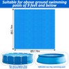 9Ft Pool Ground Cloths,Heavy-Duty Swimming Pool Waterproof PE Swimming Pool