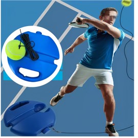 Tennis Trainer Rebound Ball with 3 String Balls, CAASFOOY Tennis Trainer, Solo Tennis Training Equipment, Portable Tennis Training Tool,Suitable for Beginners Sport Exercise
