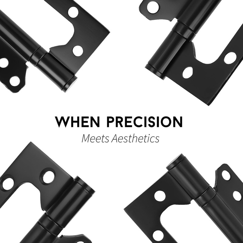 goldenwarm 6 Pack Non Mortise Hinges for Interior Doors 4