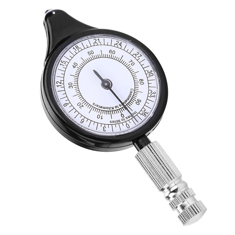Alomejor Map Distance Measuring Tool, Aluminium Alloy and ABS, Portable,