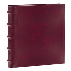 Pioneer Photo Albums 200-Pocket European Bonded Leather Photo Album for 4 by 6-Inch Prints, Burgundy