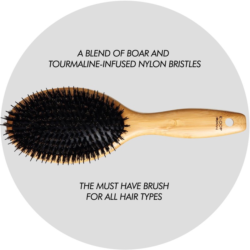 Sam Villa Signature Series Boar Bristle Hair Brush For Hair