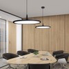 MADEM Modern LED Pendant Light 23.6'' Disc Chandelier Hanging Lighting