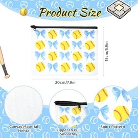 Cosmetic Bag Organizer Travel, Compact Lightweight Accessory for Travel and Daily Use - Tallew 12 Softball Makeup 7