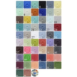 Chalk Mountain Brushes Quality Chalk Furniture Paint. Zero VOC and Low Odor. 54 Beachy and Earthy Colors. (8 oz, 45)