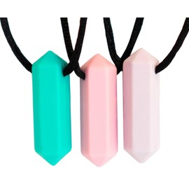 Tilcare Chew Chew Colgante - Lo mejor para niños o adultos a los que les gusta morder o tienen autismo - Colgante de silicona para masticar - Colgante masticable para niños y niñas
