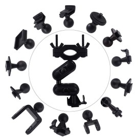 iSaddle Professional Rearview Mirror Dash Cam Mount Holder - Fits 99% On-Dash Cameras with Various Joints