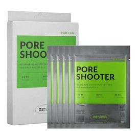 Pore Shooter Facial Sheet Mask Korean Pore Tightening Oil Control Mask with Persimmon Leaf Tannin Complex Cooling Hydrating Vegan Cruelty Free 0.88 oz