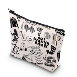KUIYAI Music Band Gift Jumper Rock Band gfit Lyric Album Song Zipper Pouch Makeup Bag (do i wanna know)