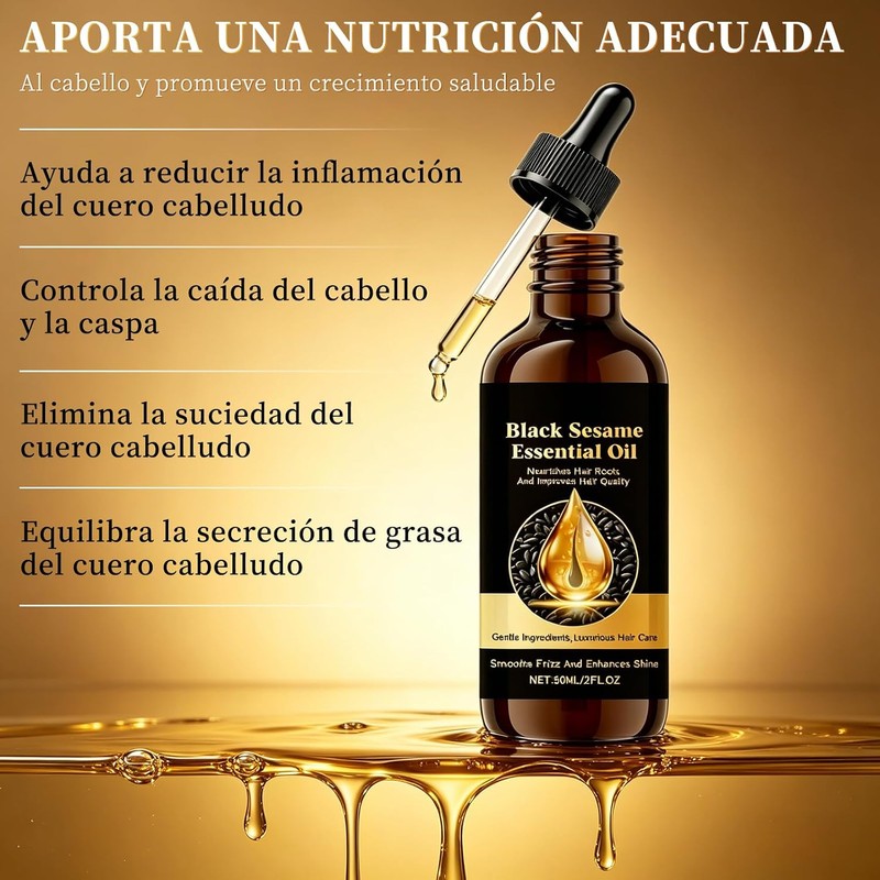 2pcs Conditioning Hair Aceite de Comino Negro 60ml, Aceite de