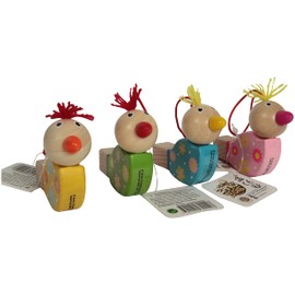 Planète Bois 030151 Planète Bois Bird Pipe FSC-030151-1 Piece Random Colour Wooden Children's Play Leisure 8 cm x 5 cm from 2 Years
