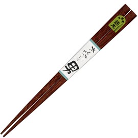 Sunlife H-06541 Men's Chopsticks Adult Long, Thick, 9.3 inches (23.5 cm), Heavy Iron Wood, Natural Wood, Brown