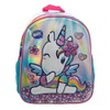 Ruz-Backpack Mochila Mochila 3D Metálico Kínder Niña Onix