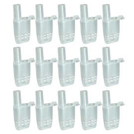 Pro Bamboo Kitchen 15pcs Plastic Queen Bee Cage Isolator Beehive Bee Export Type Queen Bee Cage Protective Cover Breeding Cage Queen Box for Honey Bees Preventing Fighting