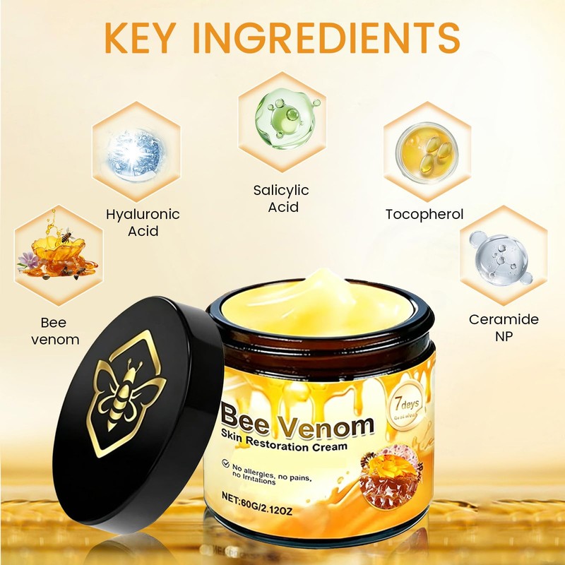 Bee Venom Skin Restoration Cream, 2 Pack, 2.12OZ