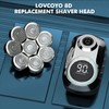 Lovcoyo Shaver Heads Replacement, 8D Blade Replacement Heads, Universal Replacement