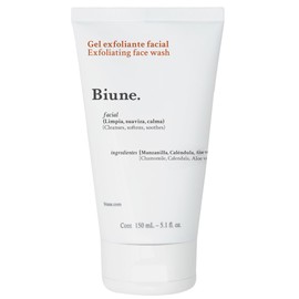 Exfoliante Facial en Gel | Con Manzanilla, Caléndula, Aloe Vera y Toronja | Remueve Células Muertas y Elimina Impurezas | Limpieza Profunda para Todo Tipo de Piel | Biune. | 150 ml
