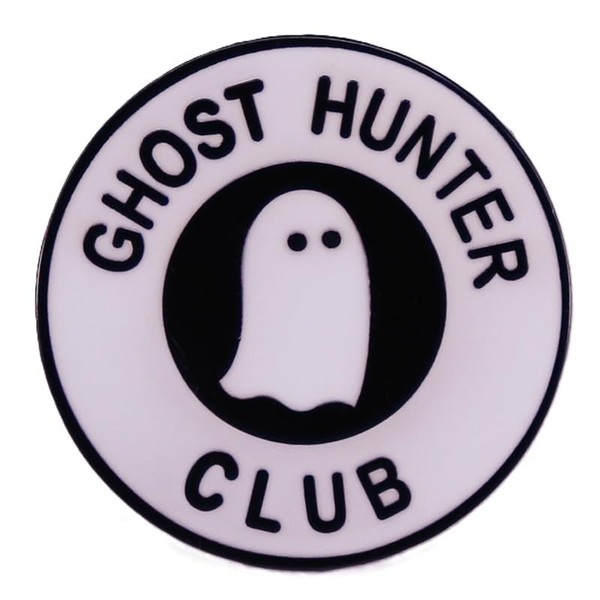Ghost Hunter Club Enamel Lapel Pin Metal Badge Brooch For