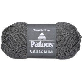 Patons Canadiana Yarn - Solids, Medium Grey Mix
