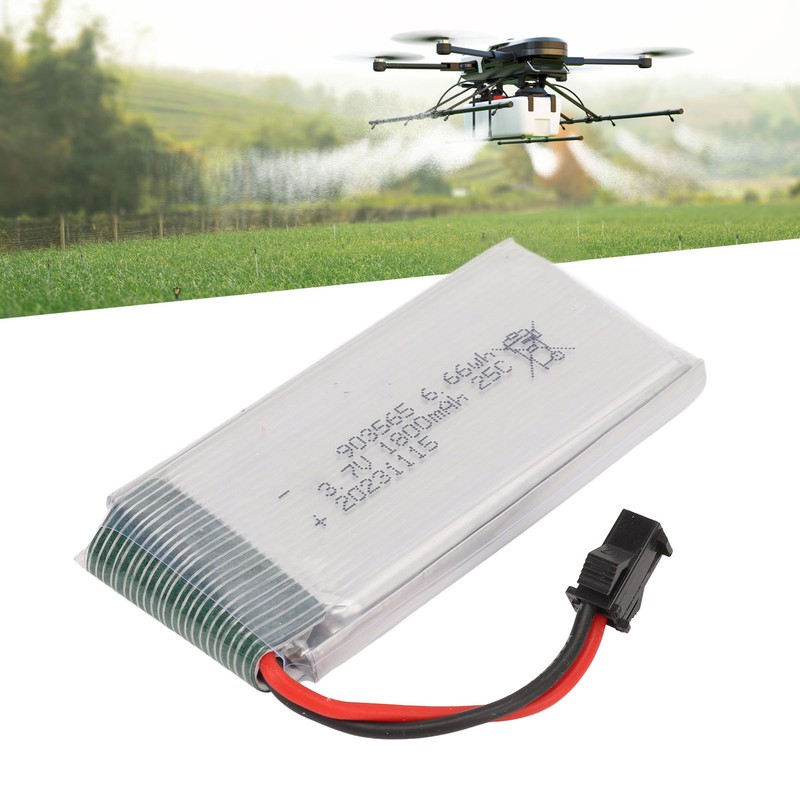 3.7V 1800mAh Rechargeable Lithium Battery For JJRC A6 H68 RC