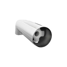 SENTO Slip On Silver Universal Heavy Durable Metal Bathroom Tub Spout Without Diverter, Heavy Duty Metal Bathtub Faucet Without Shower Diverter - 7 Inches 1/2" Copper Pipe, Polished Chrome