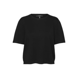 VERO MODA Women's Vmsilje 2/4 O-Nck Oversize Pull Ga Noos, black