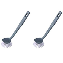Elliott Assorted Colours Round Head Dish Brush 25cm x 5cm Grey (Pack of 2)