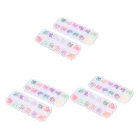Minkissy 3sets Nail Art Sticker DIY Nail Art Slices Decorative Material 2boxes*3