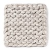 Abbott Collection Nepal Chunky Knitted Trivet - Wool Felt, Oatmeal
