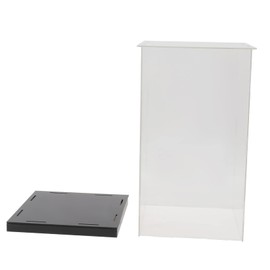 BESPORTBLE 1Pc Acrylic Cube Display Box Transparent Dust Storage Container for Collectibles Action Figures and Items Easy to Clean Stackable Design for Organizing Your Collection